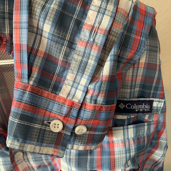 Columbia plaid long sleeve button down men’s size L Great for outdoor activities - Picture 13 of 13